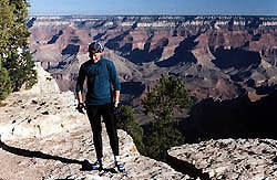 Ann Curtiss at the South Rim of the Grand Canyon.