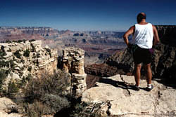 Bubba Barron contemplates the Grand Canyon.