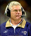 St. Louis Rams coach Mike Martz
